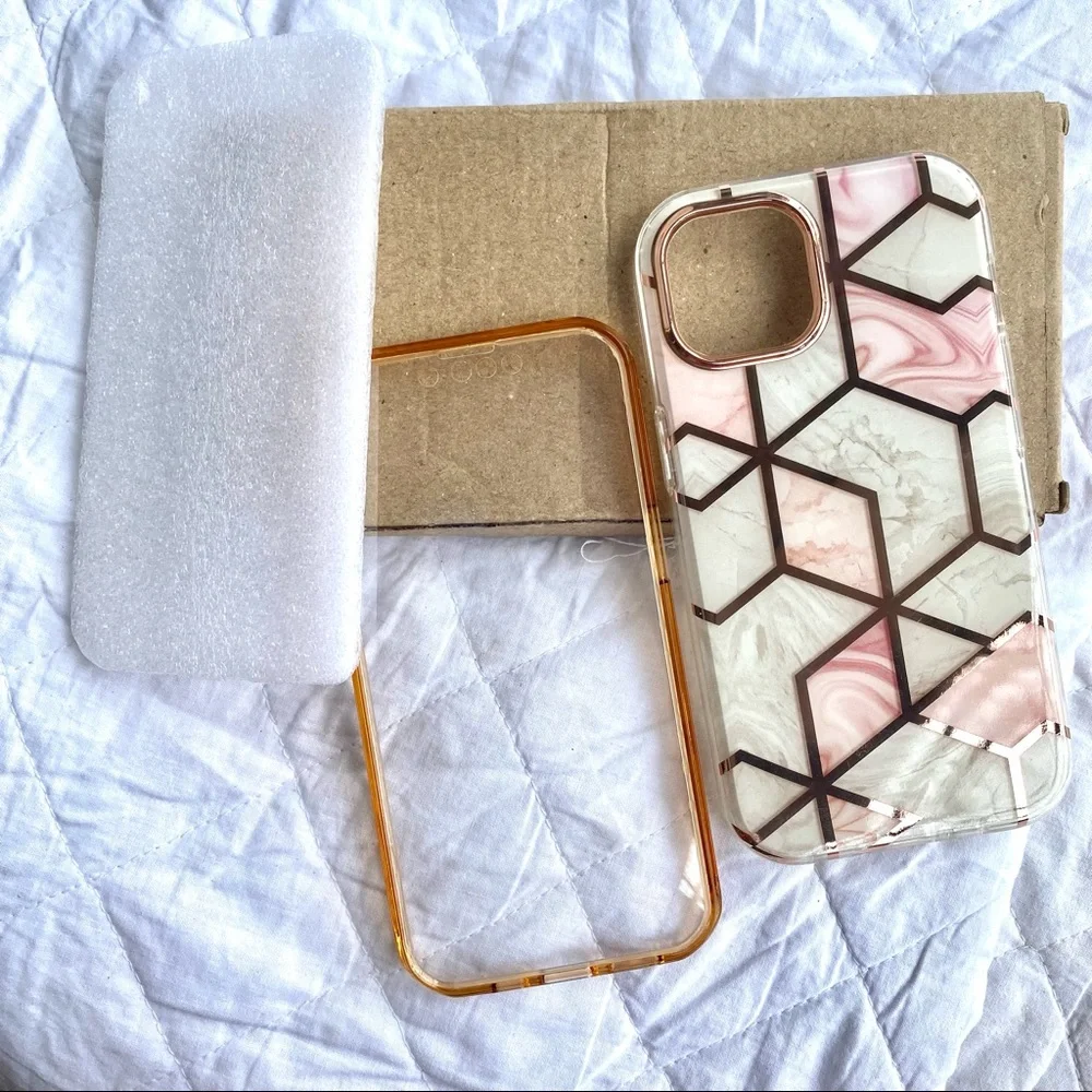 Marble FRONT & BACK case for Iphone 13! - Picture 2 of 14